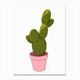 Blue Eye Cactus Canvas Print