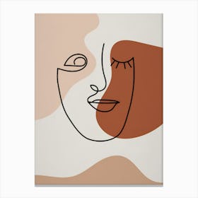 Face Drawing Canvas Print