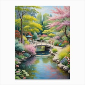 Oriental Spring Garden no1 Canvas Print