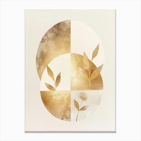 Gold Leaf Print 11 Canvas Print