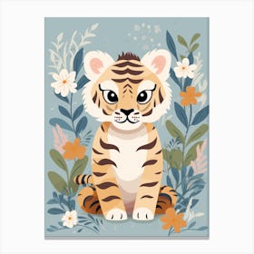 Baby Animal Illustration  Tiger 3 Canvas Print