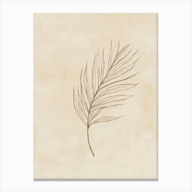 Feather Leaf Canvas Print