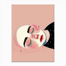 Sleepy Face Canvas Print