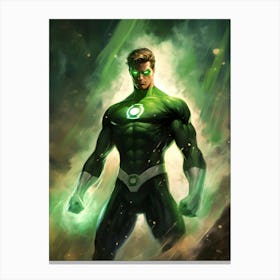 Green Lantern Painting Canvas Print