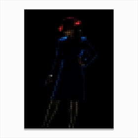 Agent Carter Marvels In A Pixel Dots Art Style Canvas Print