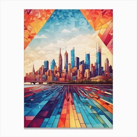 Abstract Cityscape Canvas Print