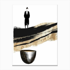 Man And A Bowl Canvas Print