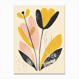 Cannes Flower Market Boho Minimalist Style Canvas Print