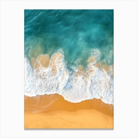 Aerial View Of A Beach 119 Canvas Print