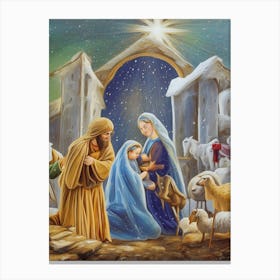 Nativity Scene 25 Canvas Print