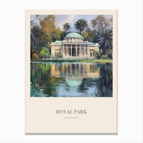 Royal Park Melbourne Australia 2 Vintage Cezanne Inspired Poster Canvas Print