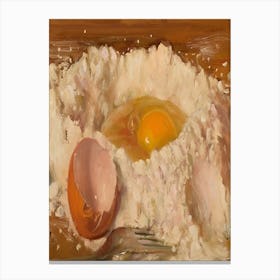 Egg And Flour 1 Canvas Print