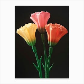 Bright Inflatable Flowers Carnations 4 Canvas Print