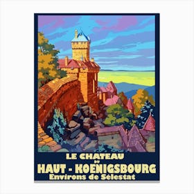 Haut Koenigsbourg Castle, France Canvas Print