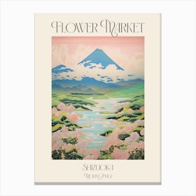 Flower Market Mount Amagi In Shizuoka Japanese Landscape 4 Poster Canvas Print