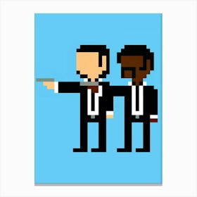 Two Men In Suits Pulp Fiction Canvas Print