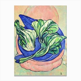 Bok Choy 2 Fauvist vegetable Canvas Print