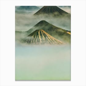 Bromo Tengger Semeru National Park Indonesia Water Colour Poster Canvas Print