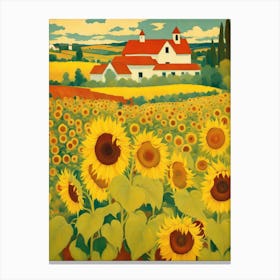 Sunflower Field Canvas Print