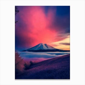 Mt Fuji At Sunset Canvas Print