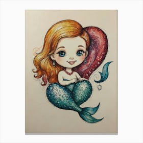 Mermaid 6 Canvas Print