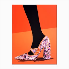 Miumiu Fashion Shoes Canvas Print