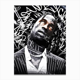 Travis Scott 44 Canvas Print