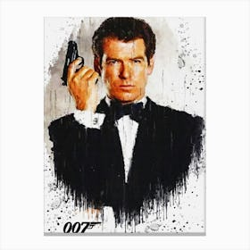 Pierce Brosnan Is James Bond Canvas Print