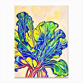 Swiss Chard Fauvist vegetable Canvas Print