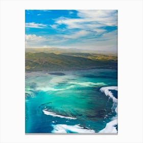 Aerial View Of The Coast Canvas Print