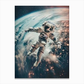 Astronaut In Space 3 Canvas Print