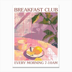 Breakfast Club Lemon Cake 3 Canvas Print