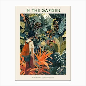 In The Garden Poster Royal Botanic Garden Edinburgh United Kingdom 10 Canvas Print