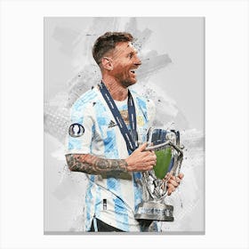 Lionel Messi Argentina 14 Canvas Print