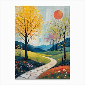 Path To The Sun Canvas Print