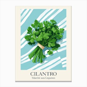 Marche Aux Legumes Cilantro Summer Illustration 8 Canvas Print