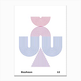 Geometric Bauhaus Poster 12 Canvas Print