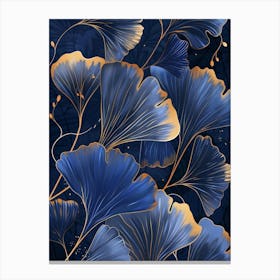 Ginko Leaves Wallpaper Canvas Print