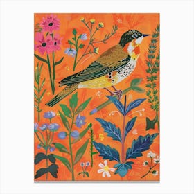 Spring Birds Chimney Swift 5 Canvas Print