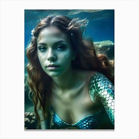 Mermaid-Reimagined 66 Canvas Print