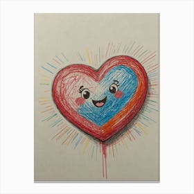 Heart Lollipop Canvas Print