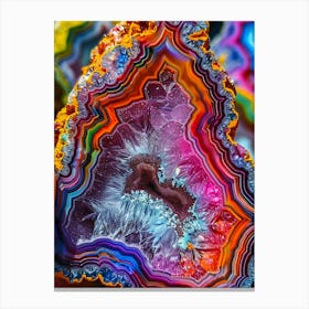 Colorful Agate Canvas Print