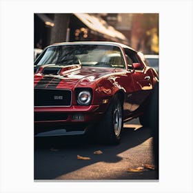 Close Of American Muscle Car 018 Canvas Print