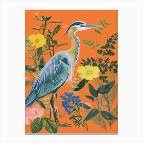 Spring Birds Great Blue Heron 3 Canvas Print