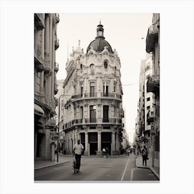 Valencia, Spain, Black And White Analogue Photography 3 Canvas Print