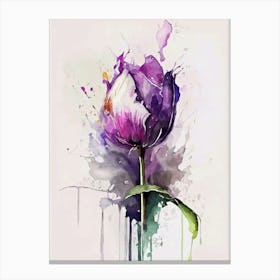 Purple Tulip Canvas Print