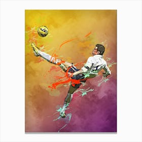 Gareth Bale bicycle kick 1 Canvas Print