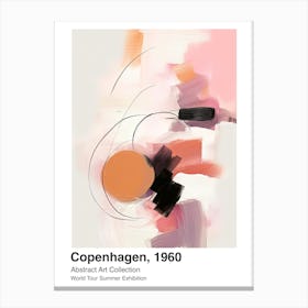 World Tour Exhibition, Abstract Art, Copenhagen, 1960 12 Canvas Print