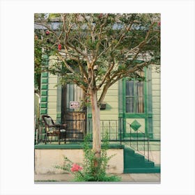 New Orleans Cat on Film Canvas Print