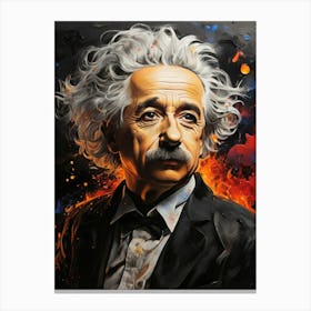 Albert Einstein 5 Canvas Print